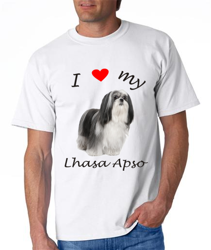 Dogs - Lhasa Apso Picture on a Mens Shirt